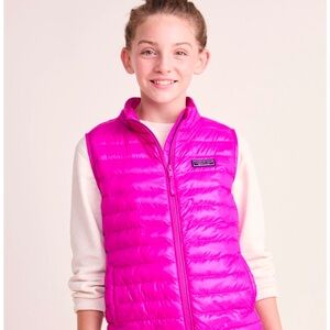 Vineyard Vines Pink Puffer Vest size S girl